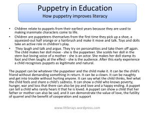 Puppetry in Education