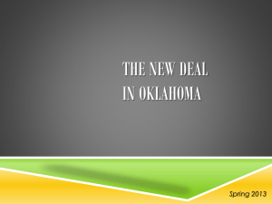 The New Deal - McBride`s Government Oklahoma History