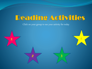 Reading Activities - EmeraldPrimarySchoolGrade6