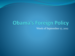 Obama*s Foreign Policy