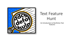 Text Feature Hunt Powerpoint