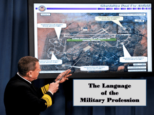 Language of the Military Profession