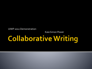 Demo.Collaborative Writing