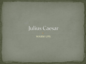 Julius Caesar - PBworks