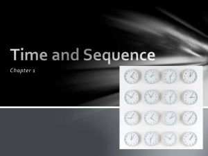 Time and Sequence