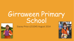 Professional Experience 3: Girraween Primary School