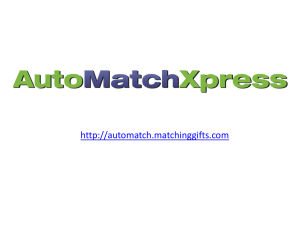 AutoMatchXpress PowerPoint Demo