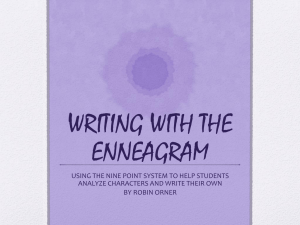 WRITING WITH THE ENNEAGRAM - San Marcos Writing Project