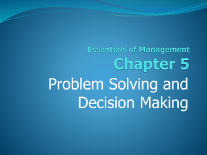 5. Problem Solving and Decision Making.