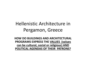 Hellenistic Architecture in Pergamon, Greece