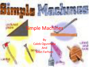 Simple Machines By Kean and Caleb