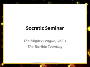 Socratic Seminar Powerpoint
