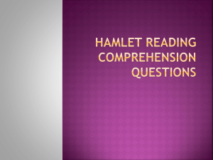 Hamlet Reading Comprehension Questions