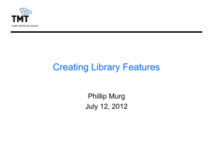 Creating Library Features