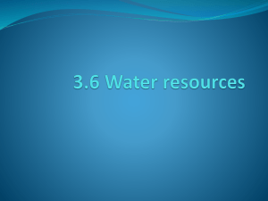 3.6 Water resources - Environmental Systems and Societies