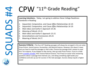 11th Grade Reading PPT