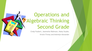 Grade 2 Algebraic Thinking