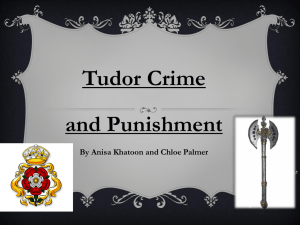 What were different types of Tudor crimes?