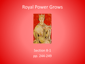 8-1 Royal Power Grows