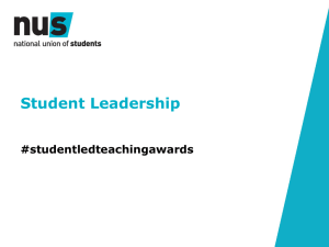 Student leadership workshop - Student Led Teaching Awards