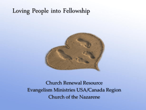 Loving People into Fellowship