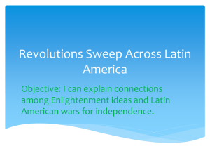 Revolutions Sweep Across Latin America