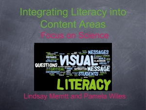 Integrating Literacy into Content Areas