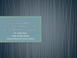 Integrating NGSS Cross-Cutting Concepts Into