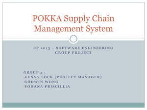 POKKA Supply Chain Management System
