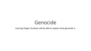 Genocide PowerPoint