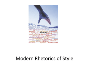 Modern Rhetorics of Style - St. Cloud State University