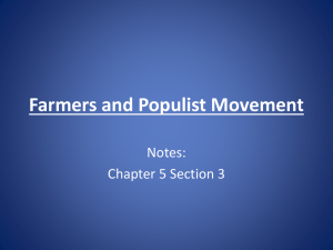 Farmers and Populist Movement