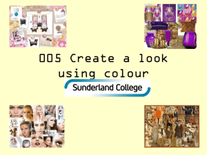 005 Create a look using colour
