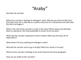 Araby Critical Essays