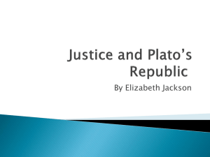 Justice and Plato`s Republic