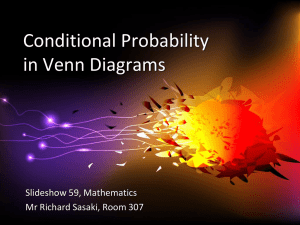 Conditional Probability in Venn Diagrams