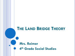 The Land Bridge Theory