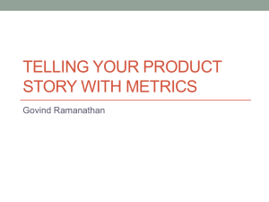 Defining Metrics* - ProductCamp Seattle