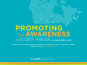 Promoting Awareness of Elder Abuse in Long-Term