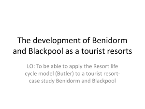 The development of Benidorm as a tourist resort