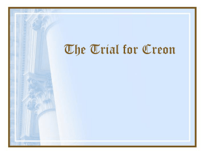 The Trial for Creon - Bibb County Schools