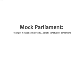 Mock Parliament:
