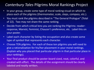 Canterbury Tales Pilgrims Moral Rankings Project