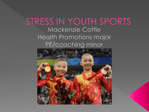 STRESS IN YOUTH SPORTS