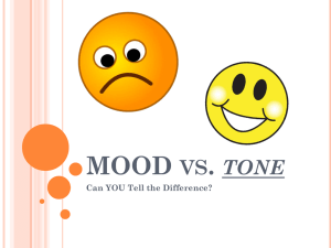 MOOD vs. tone