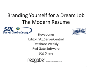 Branding Yourself for a Dream Job