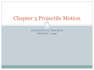 Chapter 3 Projectile Motion