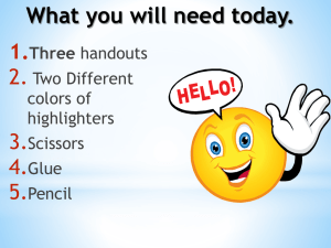 Intro to Constructed Response PowerPoint