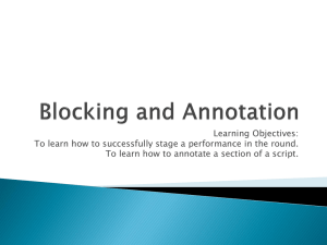 Blocking and Annotation