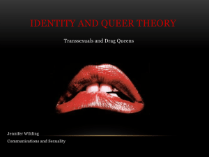 Identity and Queer Theory - Communication and Sexualities